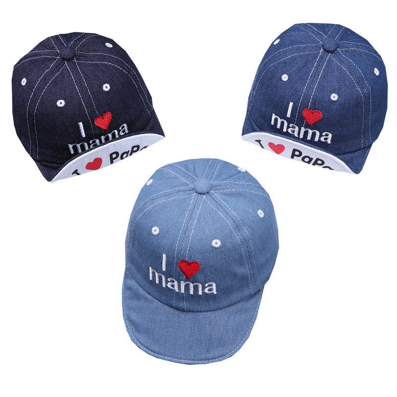 I Love Mama/Papa Baseball Cap