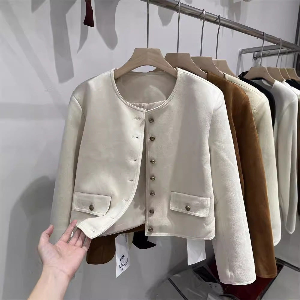 Outerwear Fashion Jacket Leather Coat Several Colors