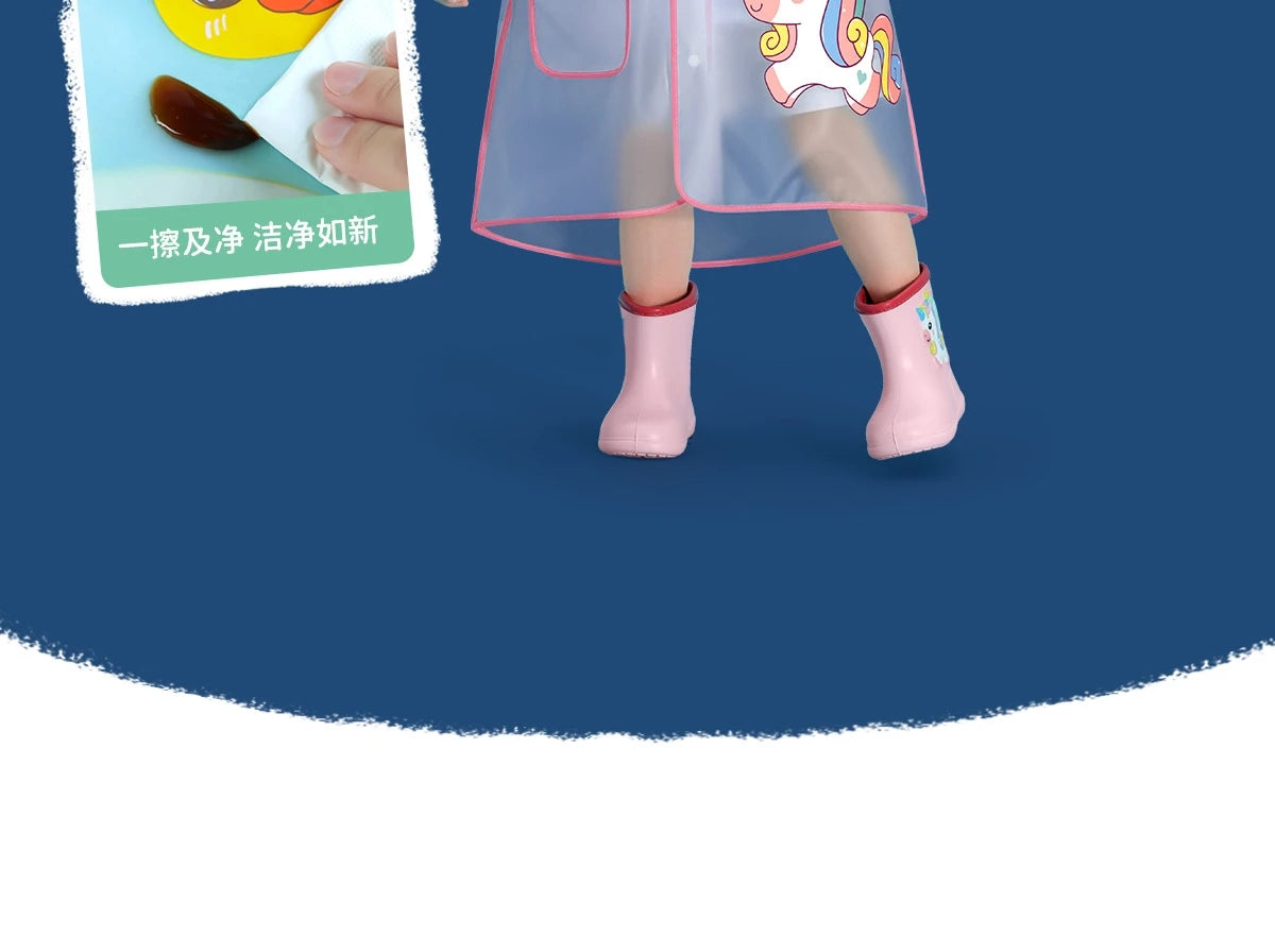 Dinosaur, Duck or Cow Adorable Raincoat and Boots