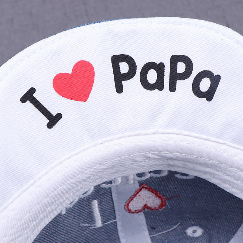 I Love Mama/Papa Baseball Cap
