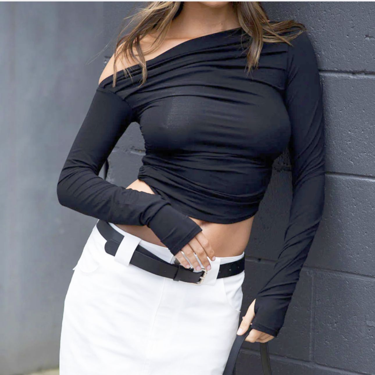 European And American Niche Design Outerwear Long-sleeved Tops    Choose Color