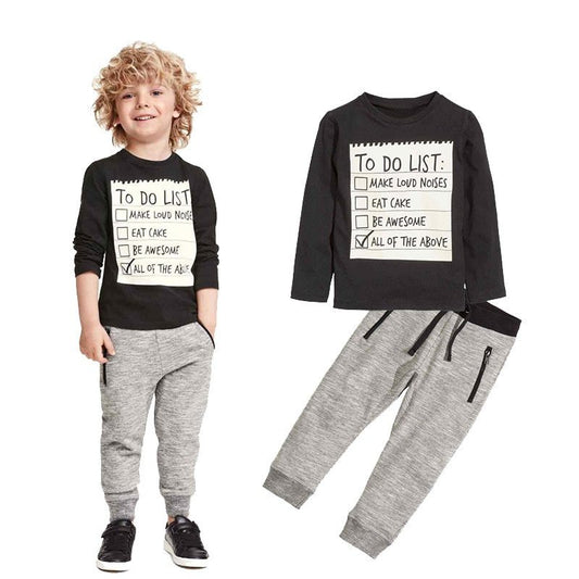 2 Pc Sweatsuit With Cute Saying