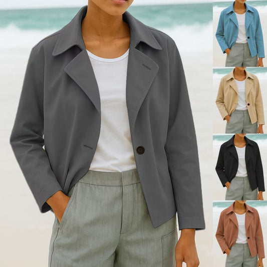 Women's Solid Color Short Jacket   Several Colors