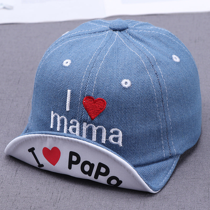 I Love Mama/Papa Baseball Cap