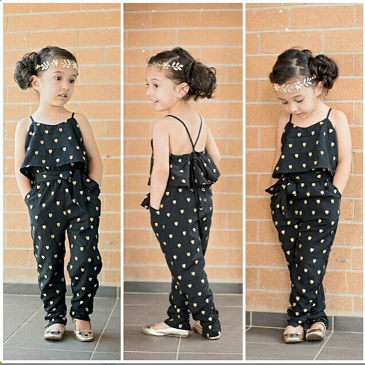 Polka Dot  Girls Jumpsuit
