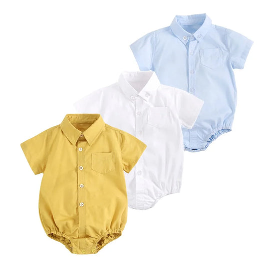 Baby Romper    Looks Like The Big Boys Shirt