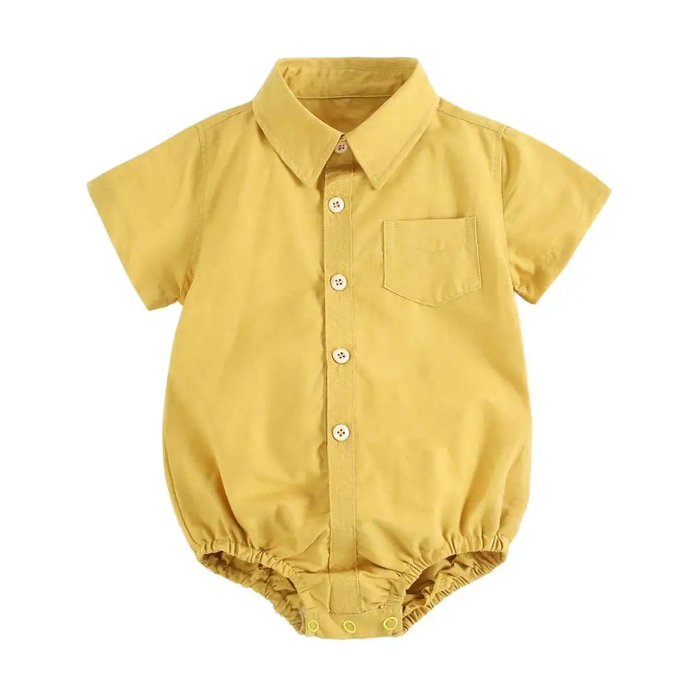 Baby Romper    Looks Like The Big Boys Shirt