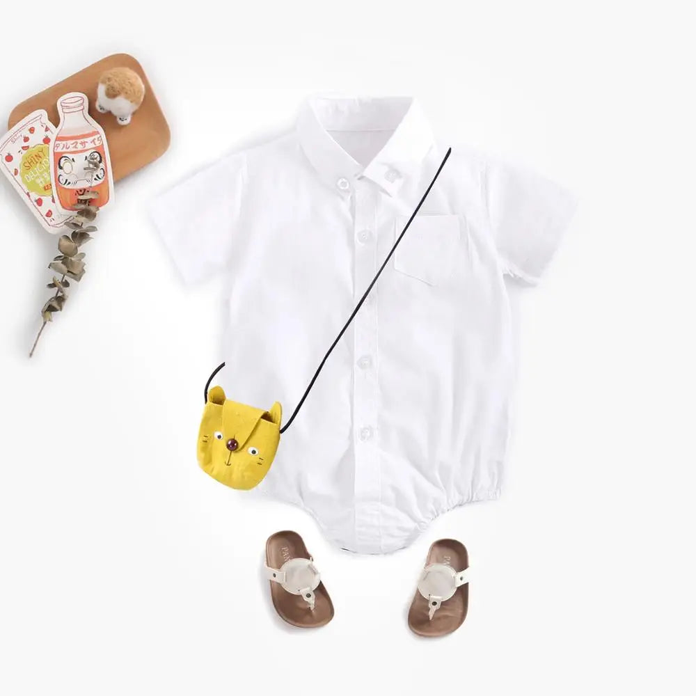 Baby Romper    Looks Like The Big Boys Shirt