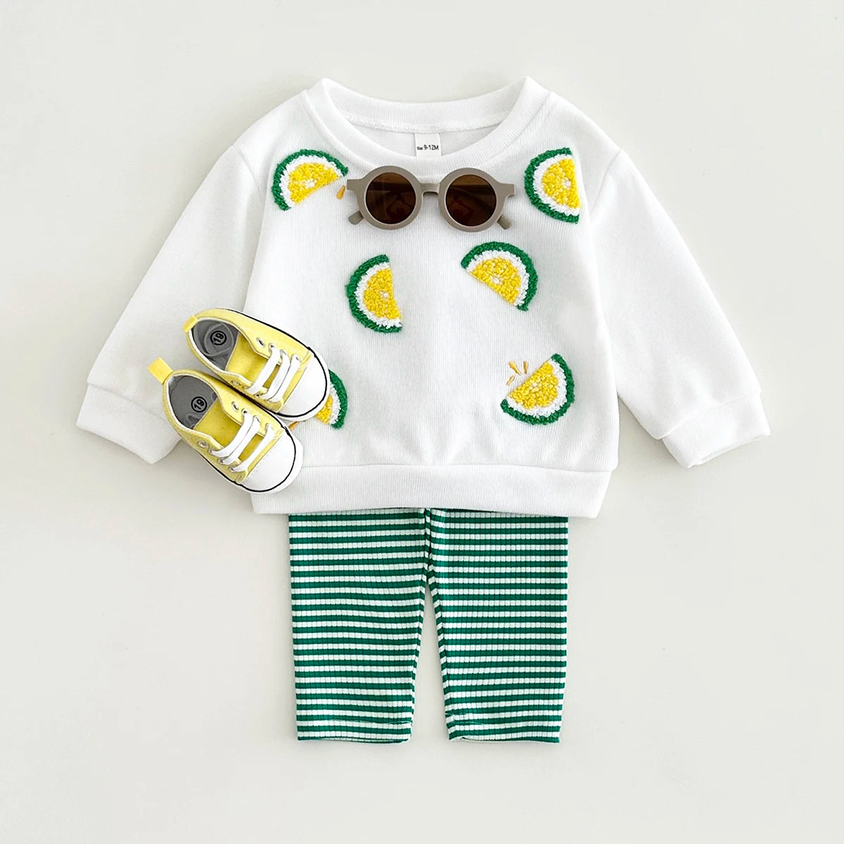 Lemon Embroidery 2 pc suit