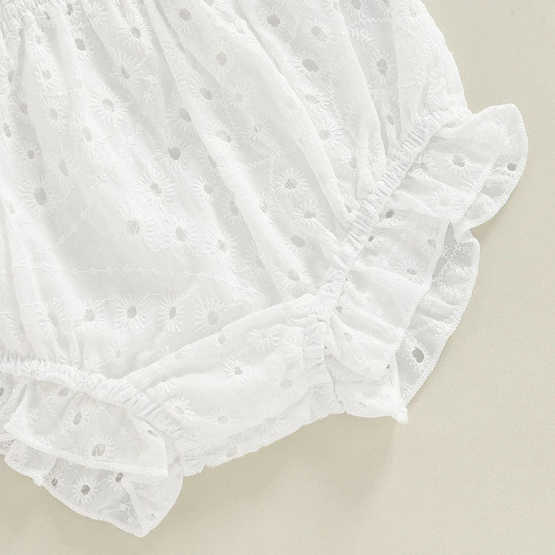 Baby Girl  Set   Choose Color Cutout Round Neck Long Sleeve Top and Elastic Casual Ruffle Shorts