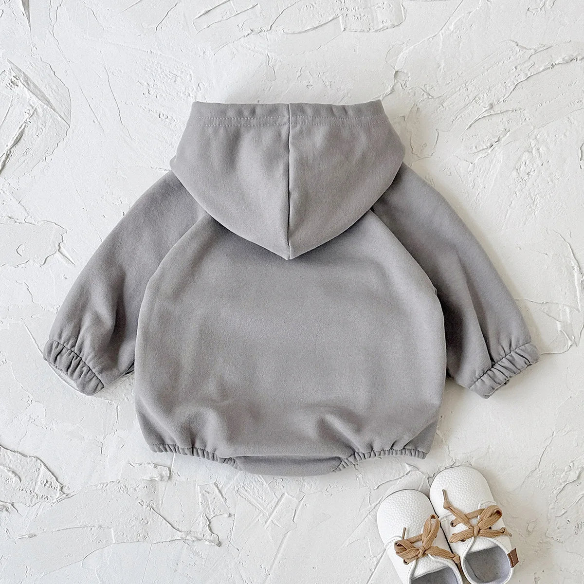 Toddler Baby Clothes Cotton Hooded Onesie with Chest Pocket Bodysuit 0-2Y Baby Girl Clothing Casual Newborn Baby Boys Romper